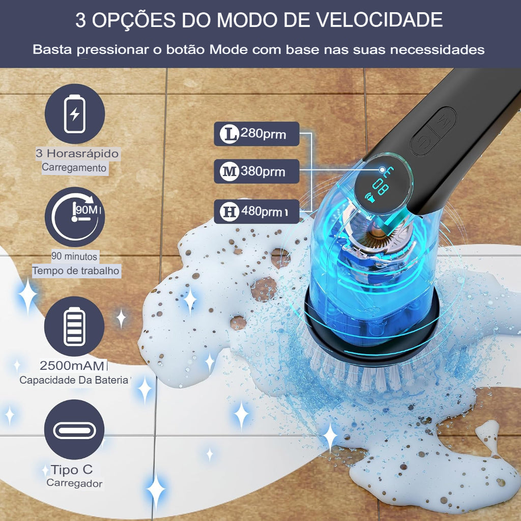 Escova Elétrica Last Generation IR™  + BRINDE 7 CABEÇAS DE SUBSTITUIÇÃO