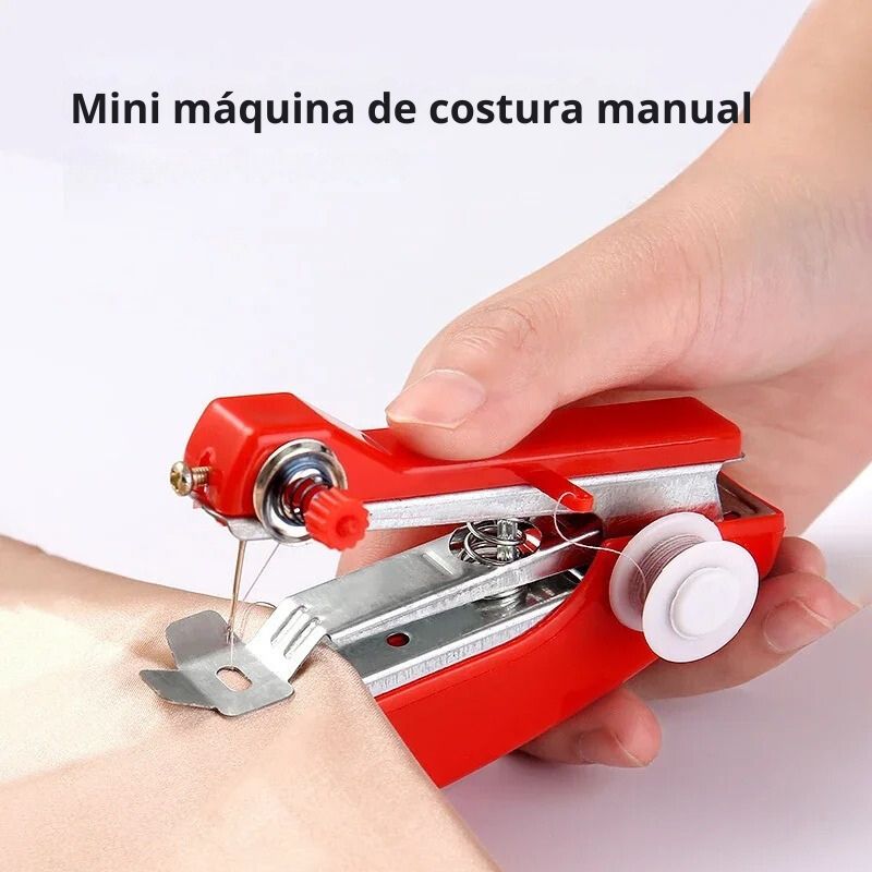 Mini Máquina de Costura Manual Portátil de Mão