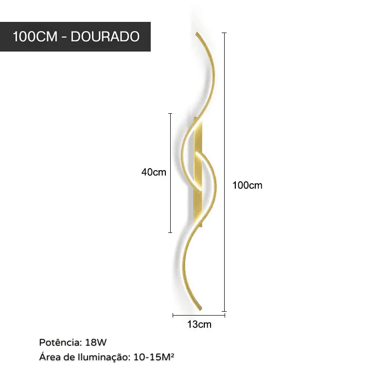 Arandela de Parede Interna LED Minimalista Moderno