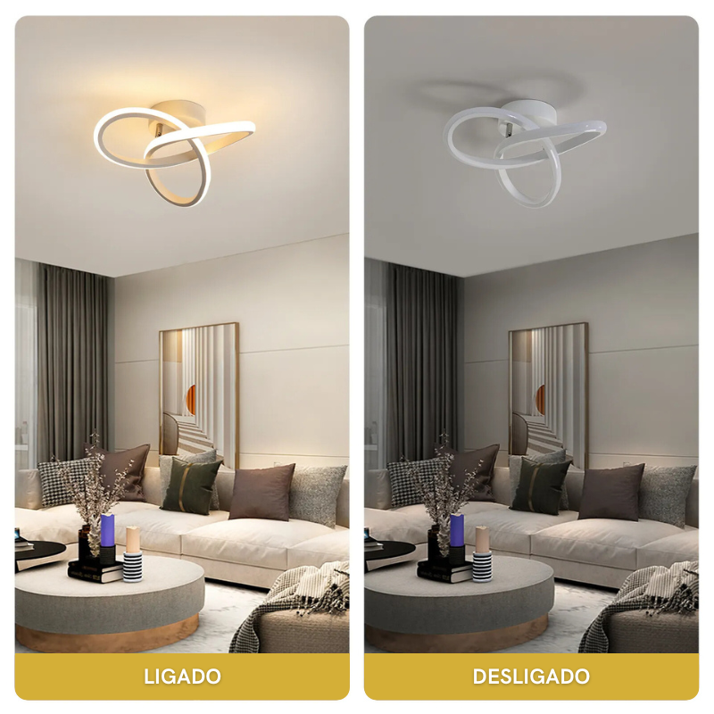 Luminária de Teto LED Design Minimalista Moderno