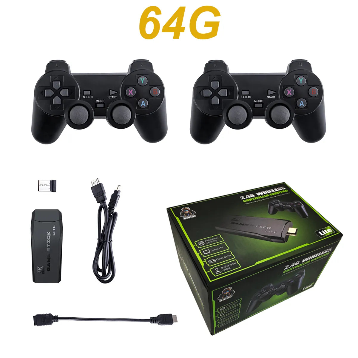 Game Retro Ultra 4K 10.000 jogos + 2 Controles sem fio