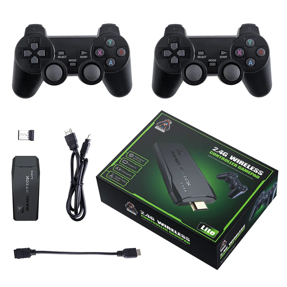 Game Retro Ultra 4K 10.000 jogos + 2 Controles sem fio