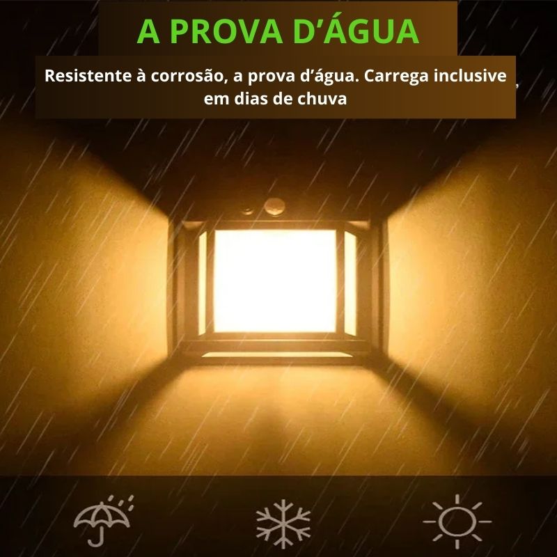 Luminária Solar de Parede - Smart Wall Led IR™